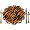 Big Dot of Happiness Tiger Print - Jungle Party Round Table Decorations - Paper Chargers - Place Setting For 12